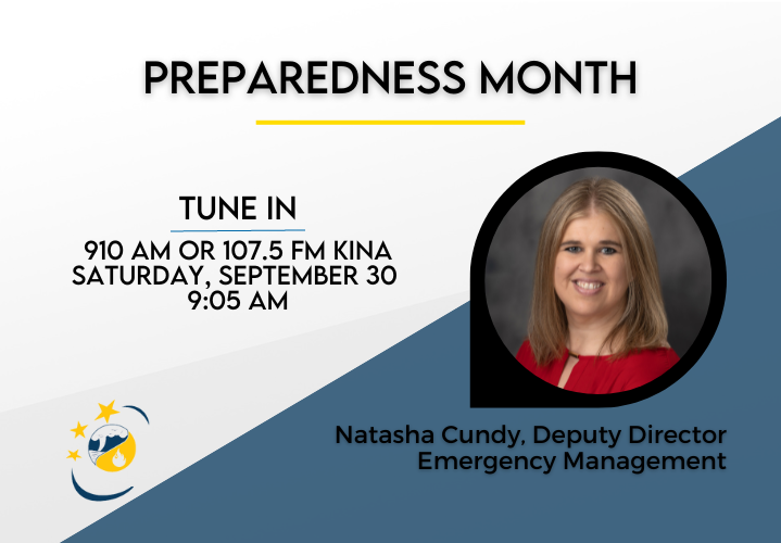 Natasha Cundy on KINA - Preparedness Month - News Image